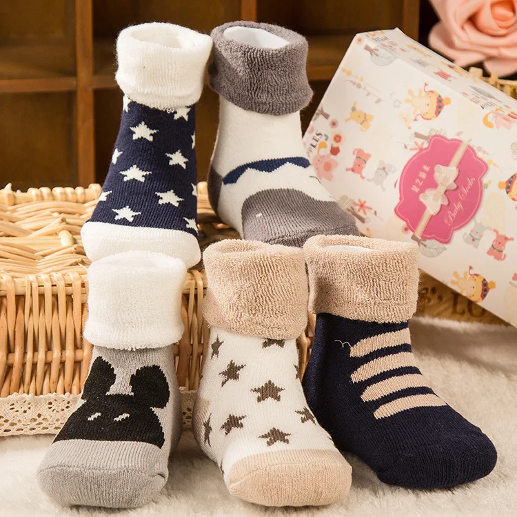 Cotton Christmas socks striped socks for children in autumn and winter
