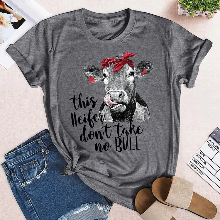 🔥Top2-Farm Retro Cow Casual  T-shirt-04891