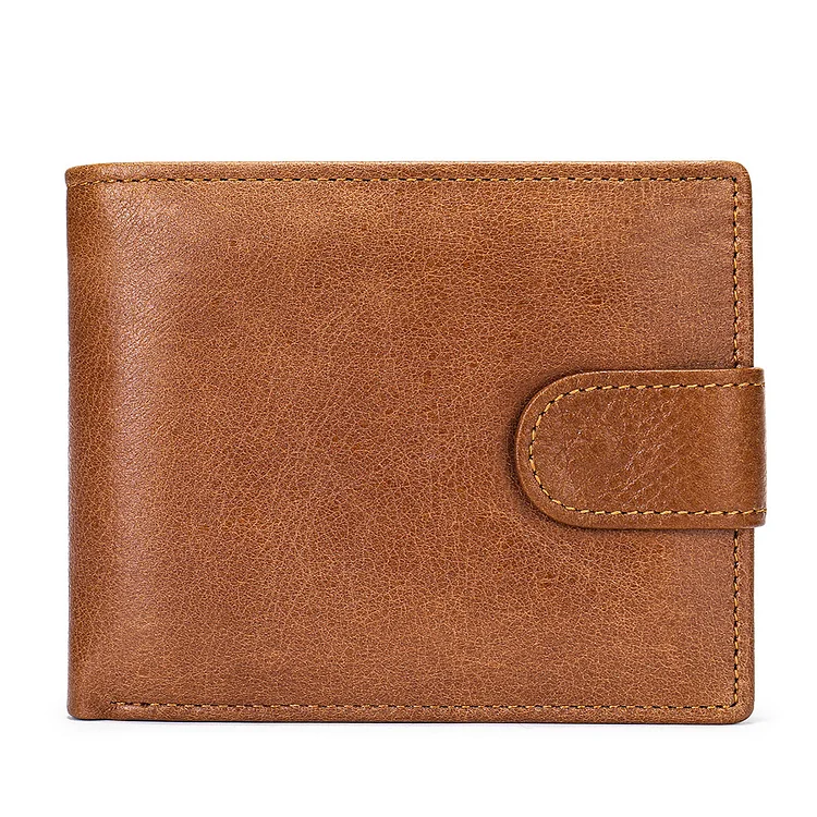 Men's Casual Retro Large Capacity Leather Wallets
