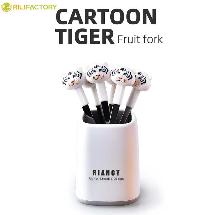 Cartoon Tiger Fruit Fork  Rilifactory