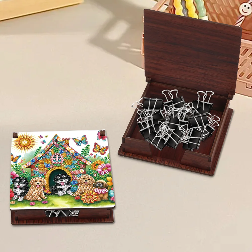 DIY Dog Diamond Painting Note Box Paper 160 Sheets of Paper for DIY Art Craft