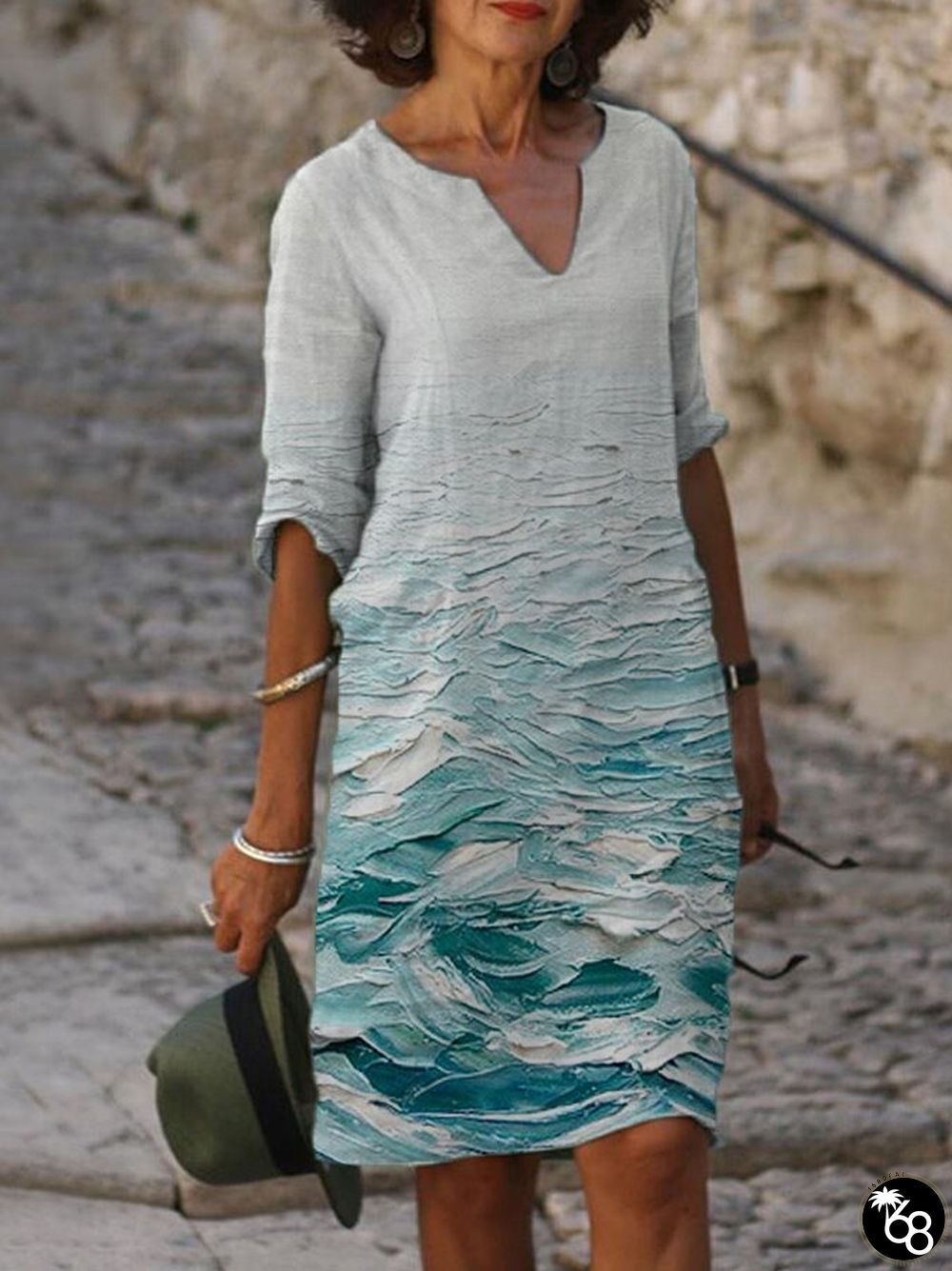 Trendy printed dress | 168DEAL