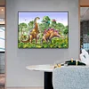 Dinosaure Compl&egrave;te Carr&eacute; Diamant Peinture 20X30CM