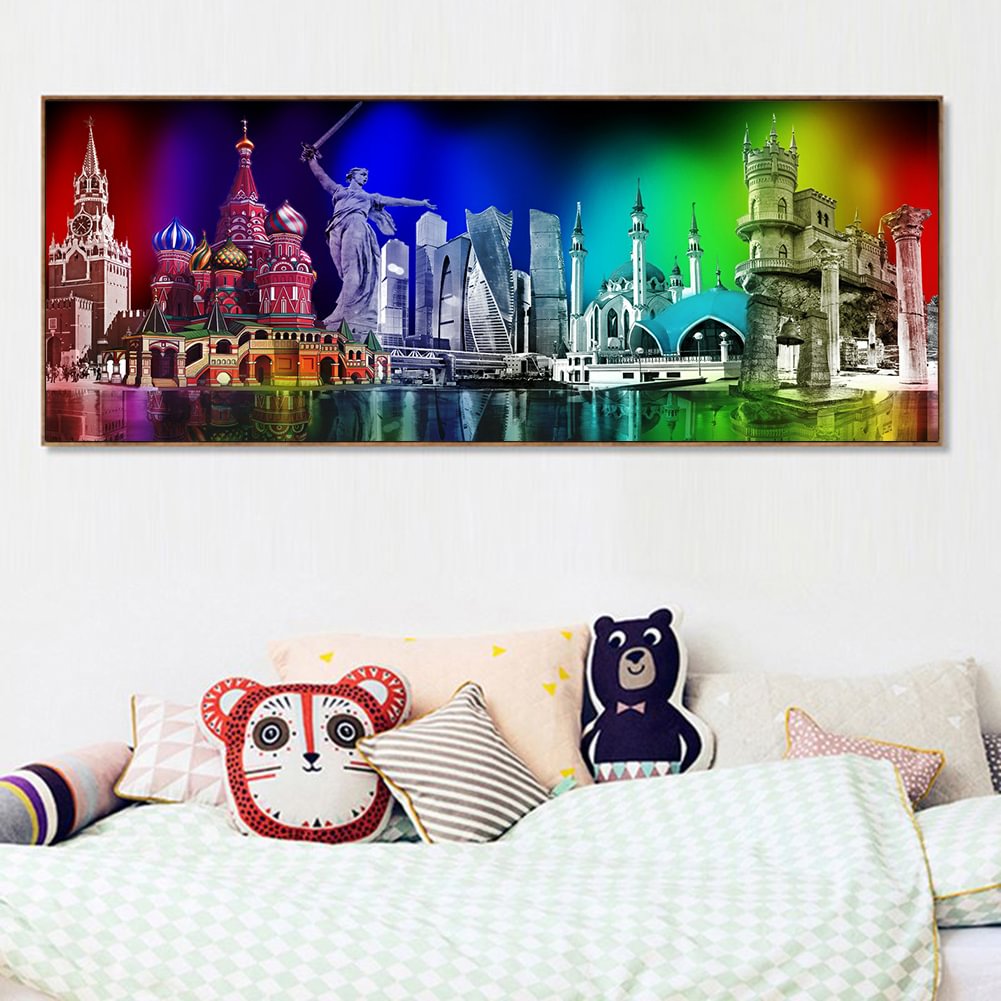 City Night View - Full Round Diamond Painting(50x100cm)