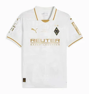 2025/2026 Borussia Mönchengladbach 125th Anniversary Edition White Football Jersey 1:1 Thai Quality