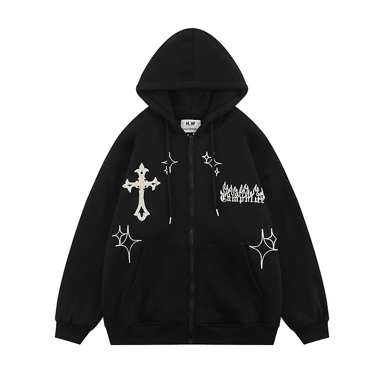 Sparks | Oversized Zipper Hoodie  Stunahome.com