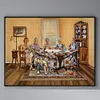 Sewing Woman-14CT Stamped Cross Stitch 50*40cm tapestrymarket