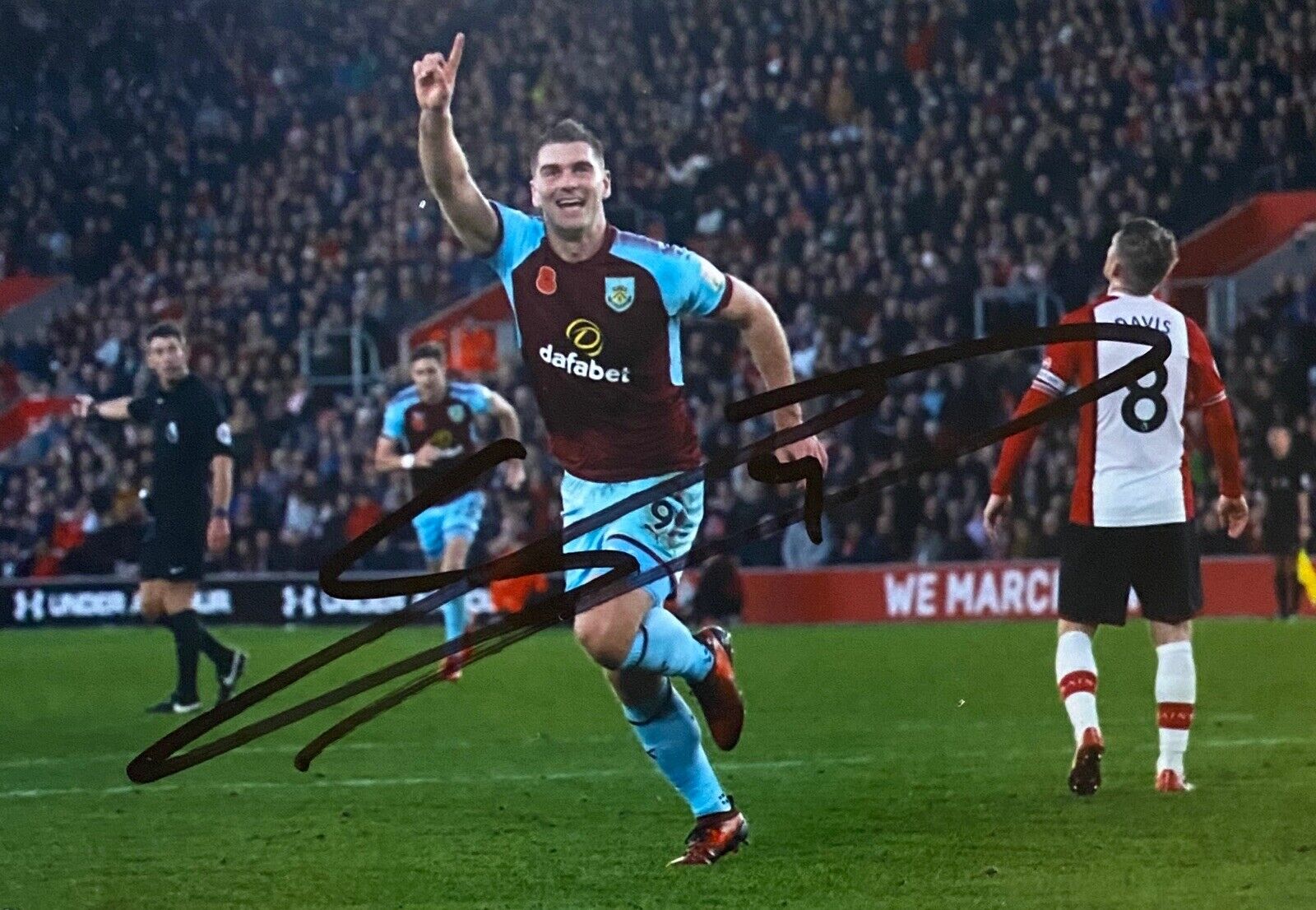 Sam Vokes Genuine Hand Signed 6X4 Photo Poster painting - Burnley 2