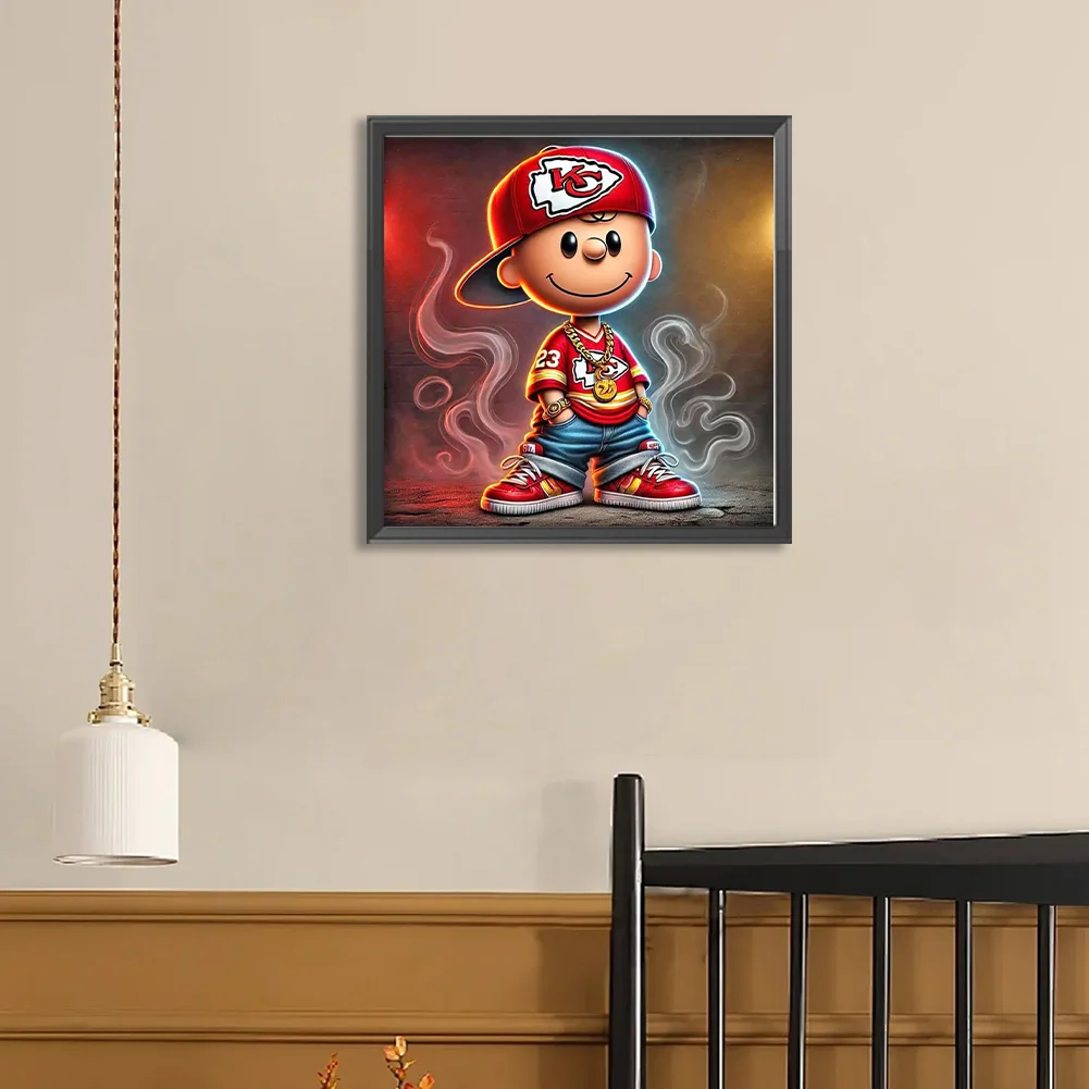 Diamond Painting - Full Round Drill - Kansas City Chiefs(Canvas|40*40cm)