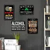 [US Local Warehouse]4PCS Alcohol - Vintage Metal Signs Set - 30*40cm