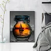 Sailing Boat In A Bottle - 11CT Counted Cross Stitch 40*50cm/15.75*19.69in