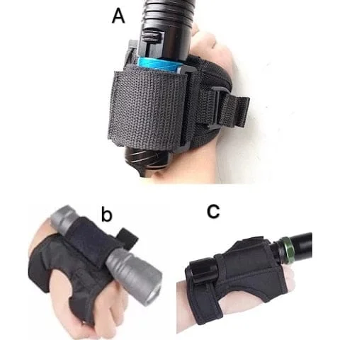 pornhint Pornhint 2023 New Underwater Scuba Diving Dive LED Torch Flashlight Holder Soft Black Neoprene Hand Arm Mount Wrist Strap Glove drop ship