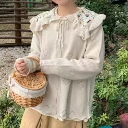 Chicfifth Sweater Women Winter Long Sleeve High Quality Autumn Vintage Top Knitted Cardigan