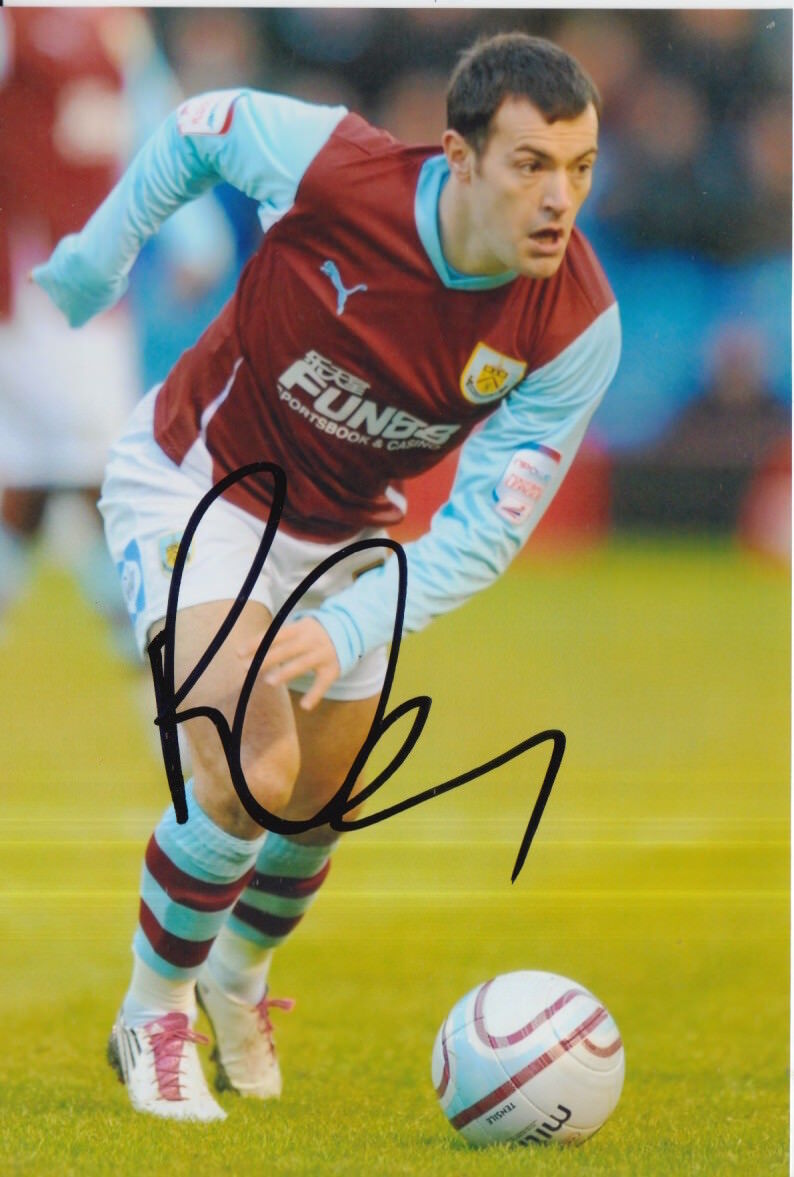 BURNLEY HAND SIGNED ROSS WALLACE 6X4 Photo Poster painting 1.