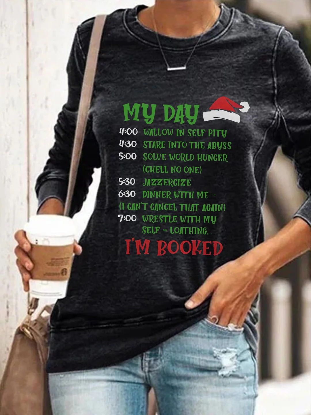 Merry Grinchmas Print Casual Shirt