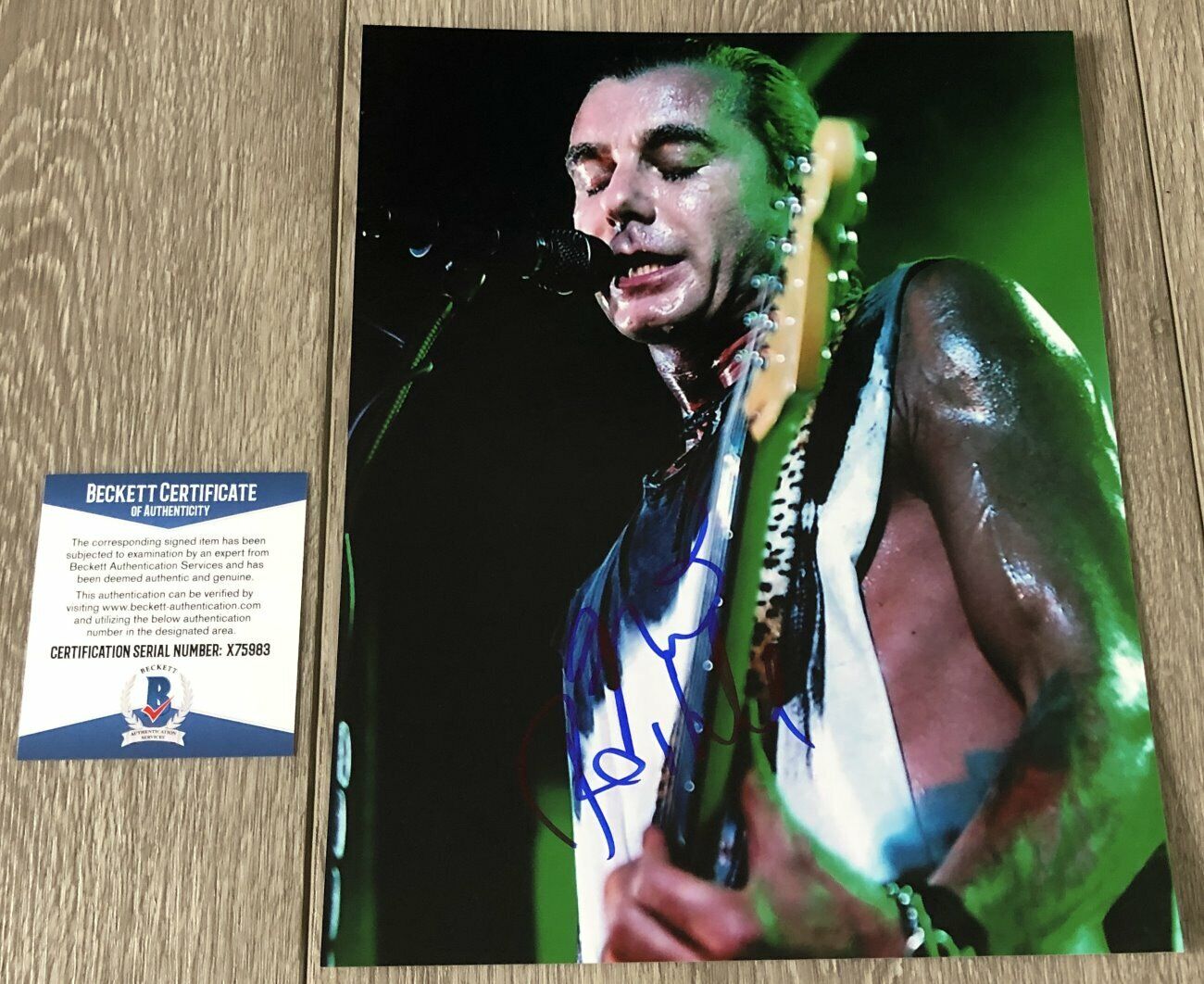 GAVIN ROSSDALE SIGNED AUTOGRAPH BUSH INSTITUTE 8x10 Photo Poster painting C w/PROOF BECKETT COA