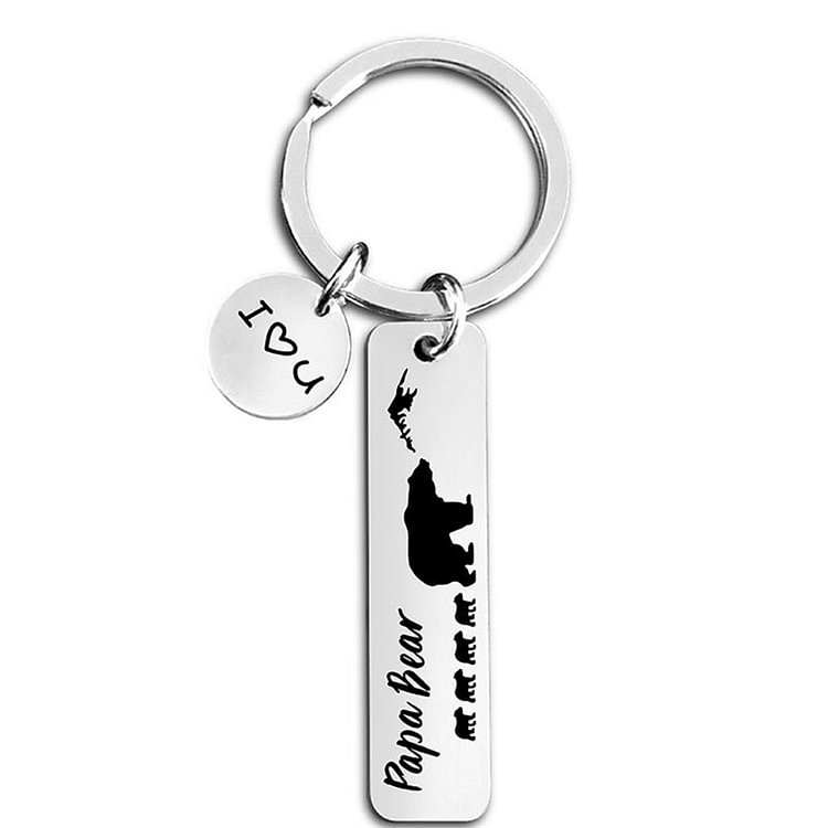 For father - Papa Bear Keychain