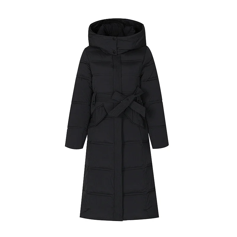 Woherb Over The Knee In The Long Cotton-Padded Clothes Female Winter New Korean Version Of Fashion Waist Show Thin And Thick Warm Middle-Aged And Old Coat-Outfit Ideas