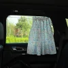 Car Sun Shield Floral Polka Dot Car Side Window Privacy Curtain