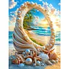 Diamond Painting -DIY Round Drill Ruffled Ocean