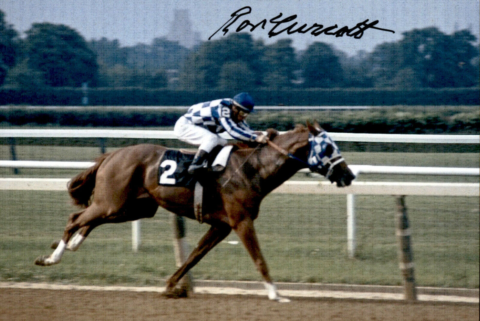 Ron Turcotte SIGNED autographed 4x6 Photo Poster painting TRIPLE CROWN SECRETARIAT JOCKEY HOF #2