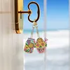 20pcs Sunflower DIY Diamond Painting Keychain Kit Single Side Rhinestone