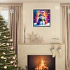 Bonhomme de neige-Perceuse ronde peinture diamant-30 * 30cm