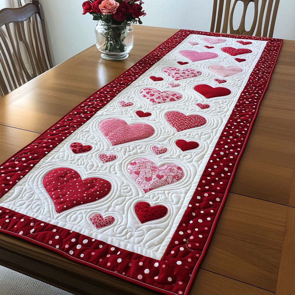 Heartstrings Melody Quilted Table Runner NCU0NT2717 everthome