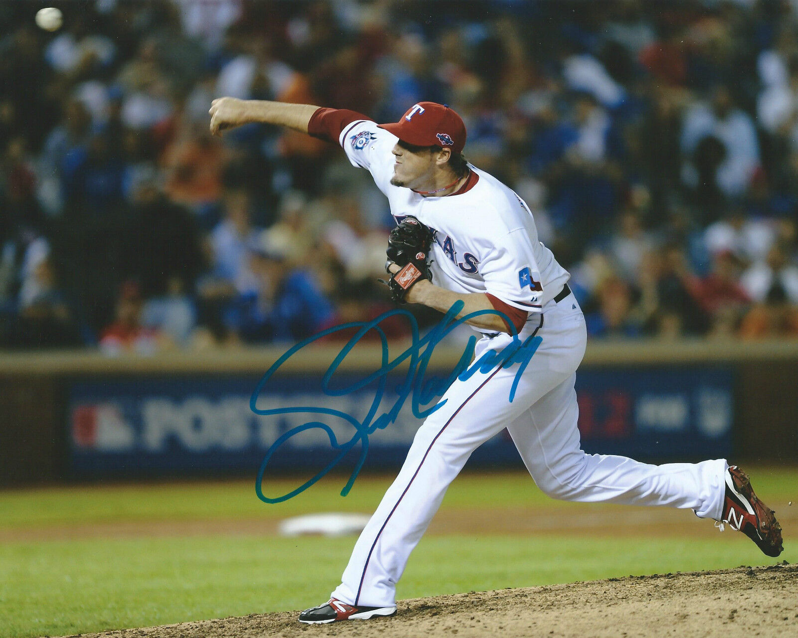 **GFA Texas Rangers *JOE NATHAN* Signed 8x10 Photo Poster painting J2 COA**