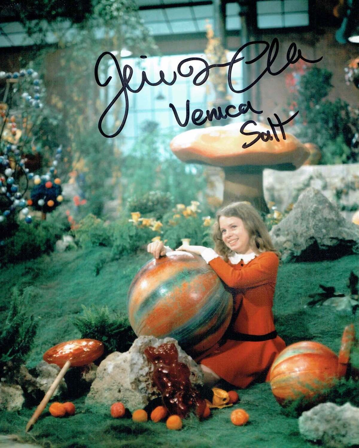 Julie Dawn COLE SIGNED Autograph 10x8 Photo Poster painting 2 AFTAL COA Veruca SALT Willy Wonka