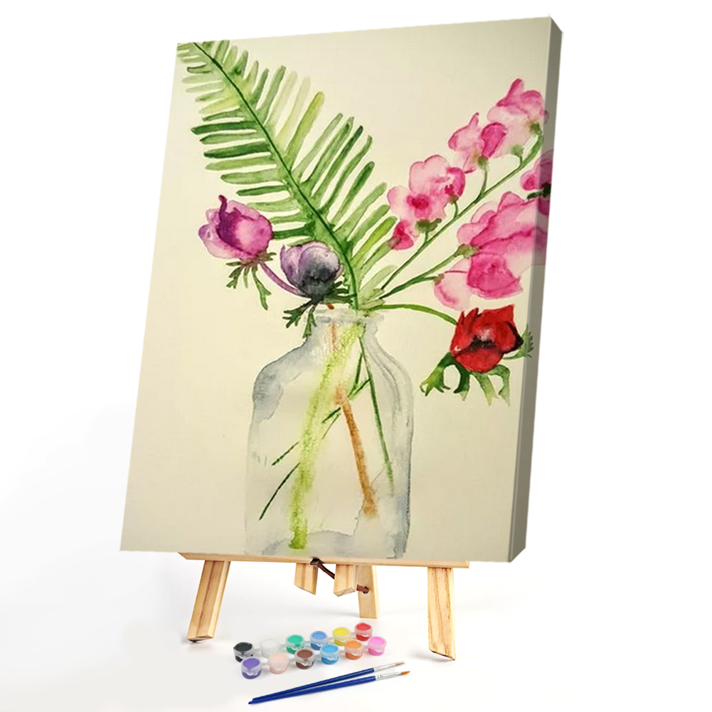 

30*40cm - Painting By Numbers - Flower, 501 Original