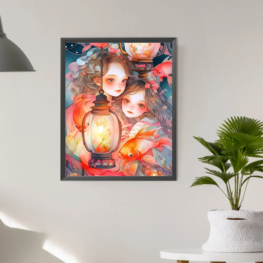 Full Round Diamond Painting 40*50cm - Girl