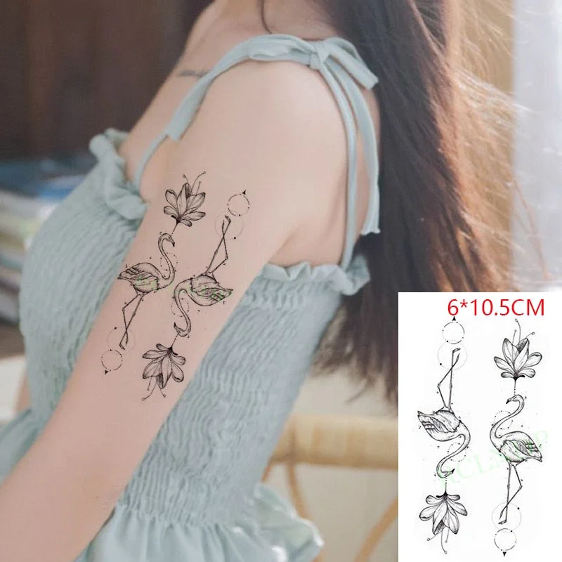 Waterproof Temporary Tattoo Sticker Feather fly bird Flash Tatoo Fake Tatto arm leg Wrist Foot hand shoulder For Girl Men Women