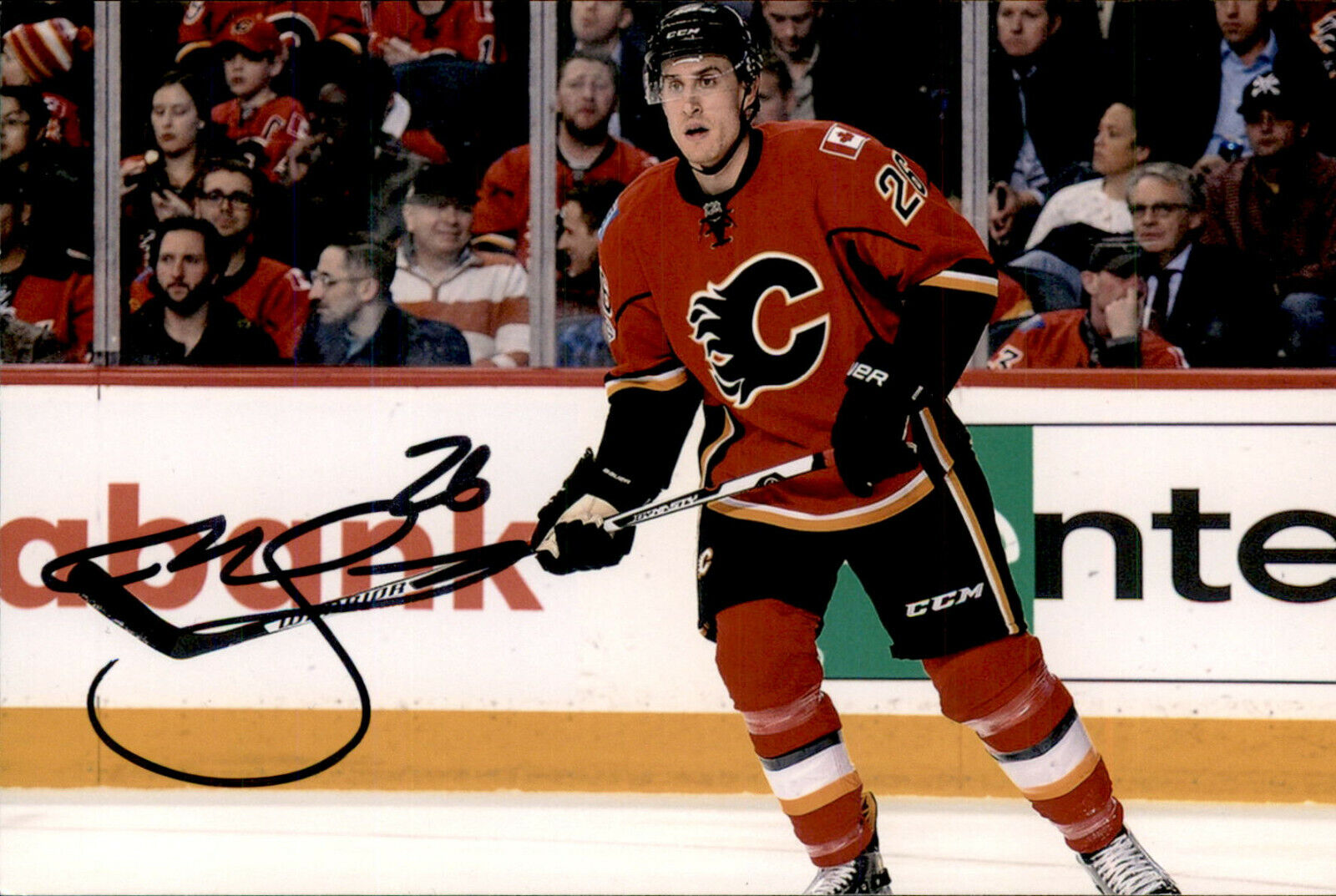 Michael Stone SIGNED autographed 4x6 Photo Poster painting CALGARY FLAMES