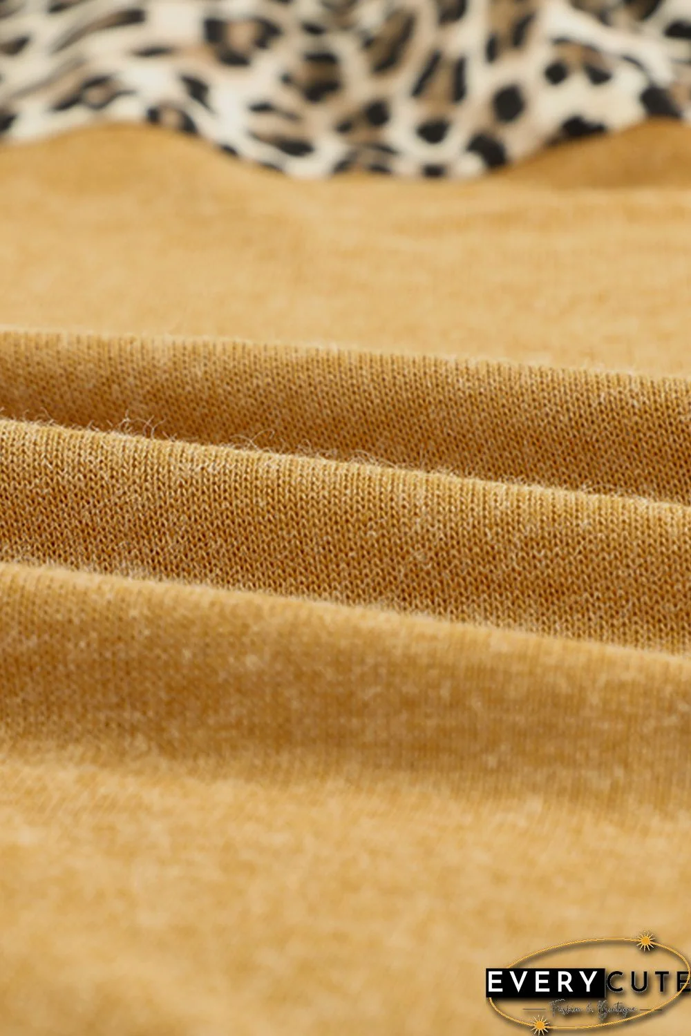 Leopard Patchwork Pullover Hoodie