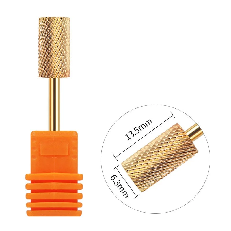 1 Pc Nail Drill Bit Multi-size Silver Manicure Nail Art Tool Electric Manicure Machine Device-Nail Inspo