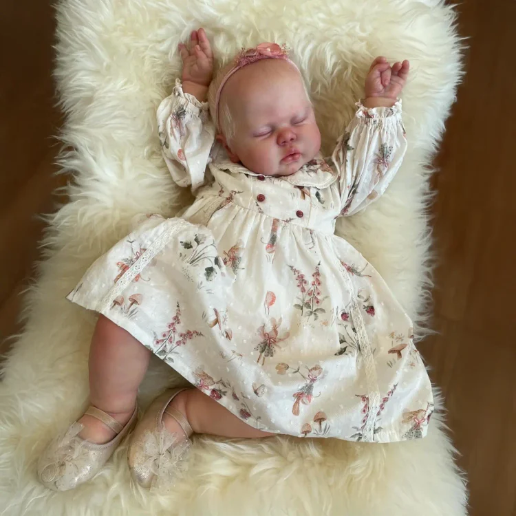  20" Realistic Reborn Handmade Baby Girl Nasana, Best Gift for Your Loved One with Heartbeat💖 & Sound🔊 - Reborndollsshop®-Reborndollsshop®