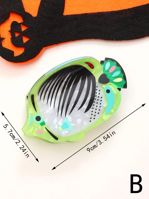 Halloween Minimalist Cool Style Women’s Spider Spider Web Acetic Acid Sheets Hair Claws