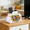 (24cm)Diamond Art Tissue Box Cover DIY PU Desktop(SweetBees and Flowers)