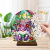 (US Local)Special Shape Flowers Butterfly Diamond Painting Spinning Calendar for Beginners