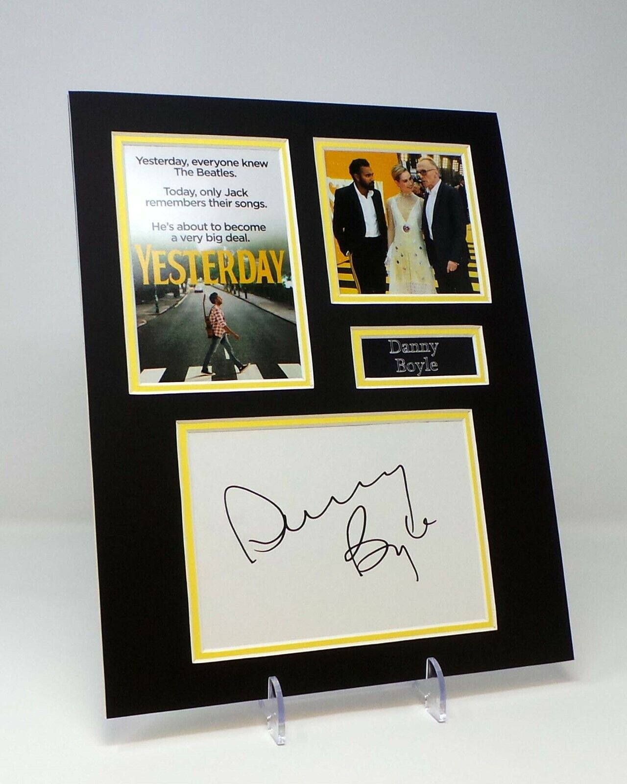 Danny BOYLE Signed Mounted Photo Poster painting Display AFTAL COA Director of Yesterday