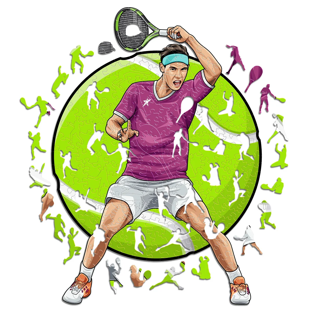 Jeffpuzzle™-All-G.O.A.T. Puzzles® - Rafael Nadal (NEW!)