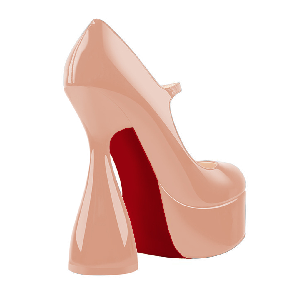 160mm Round Toe High Platform Pumps-vocosishoes