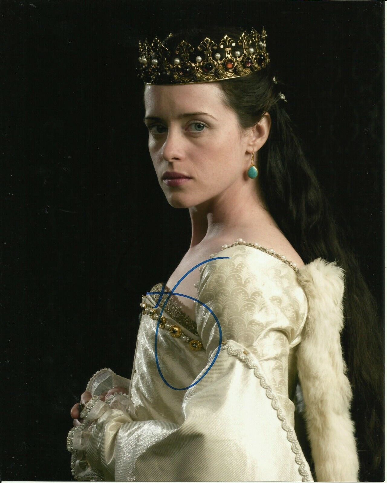 CLAIRE FOY SIGNED WOLF HALL Photo Poster painting UACC REG 242 FILM AUTOGRAPHS (2)