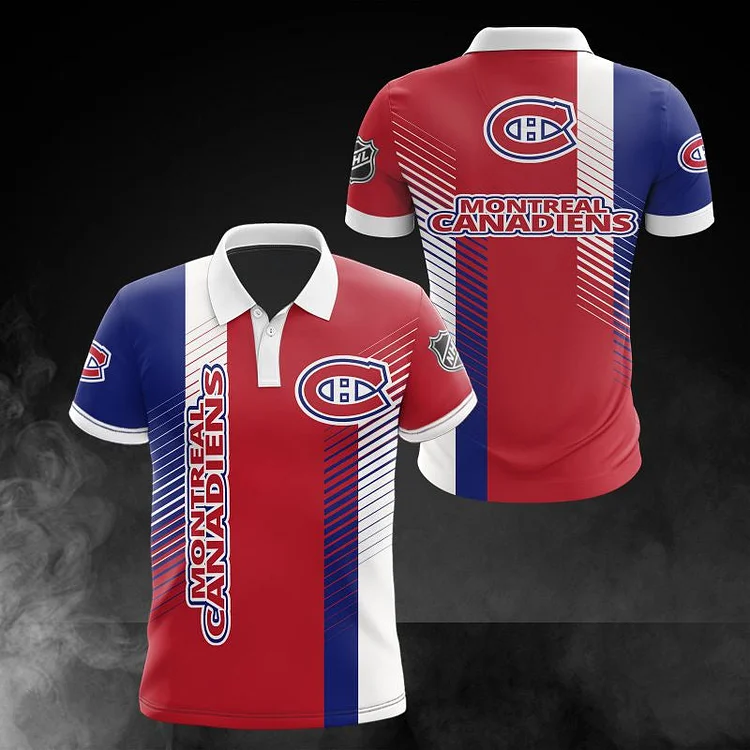 Montral CanadiensButton Up Polo Shirt