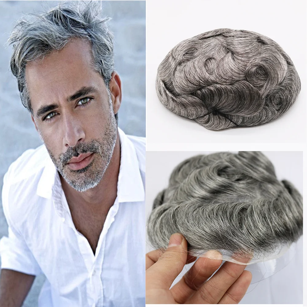 Jewtribute Hair®|Toupee With Thin Skin Toupee Mens Hair Pieces 