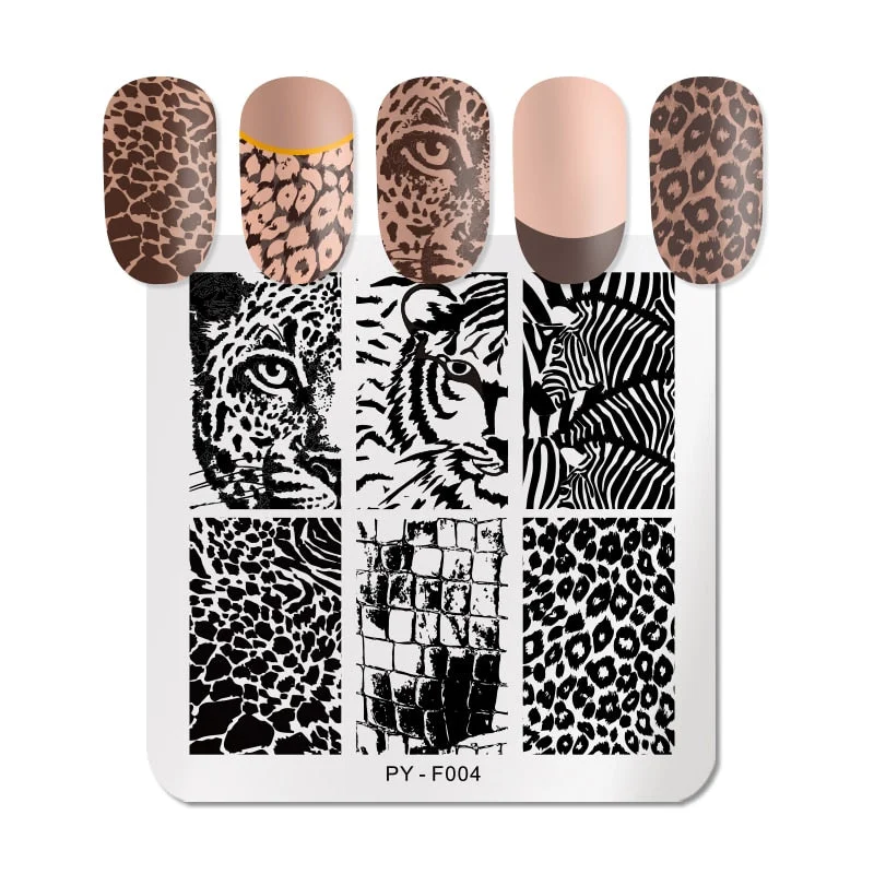 PICT YOU Nail Stamping Plates Christmas Festival Geometric Striped Line Natural Nail Art Stamping Plate Stencil Stainless Steel-Nail Inspo