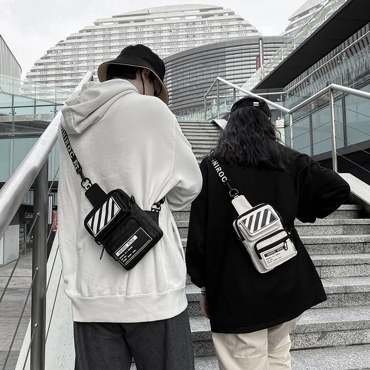 Messenger bag men's trendy brand tooling function wind multi-purpose shoulder bag trend chest bag student personality sports backpack trend Techwear Shop