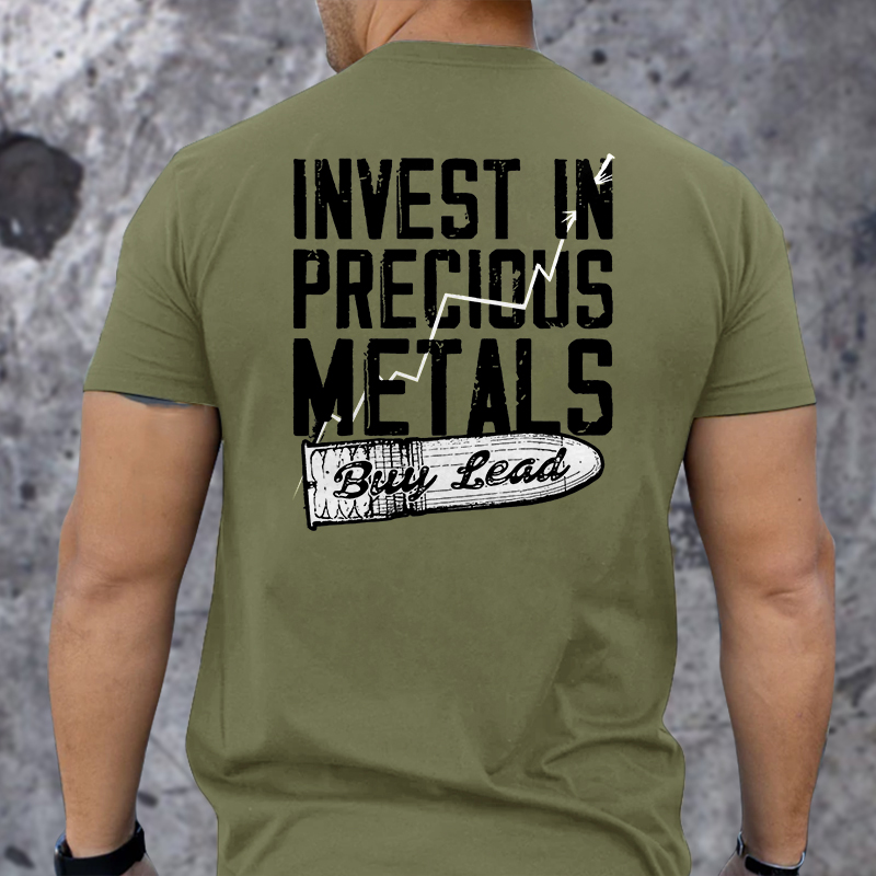 Livereid Invest In Precious Metals Printed T-shirt - Livereid