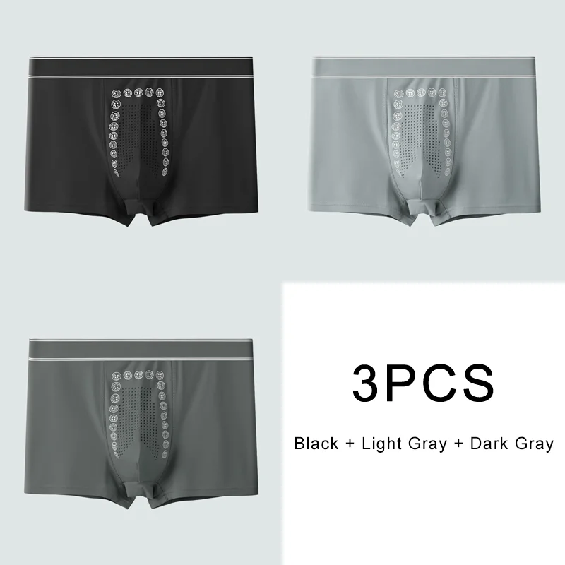 Billionm Sports Shorts Traceless Underwear Men Lingerie Boxer Breathable Pure Cotton Briefs Large Size Panties Men's Gift New